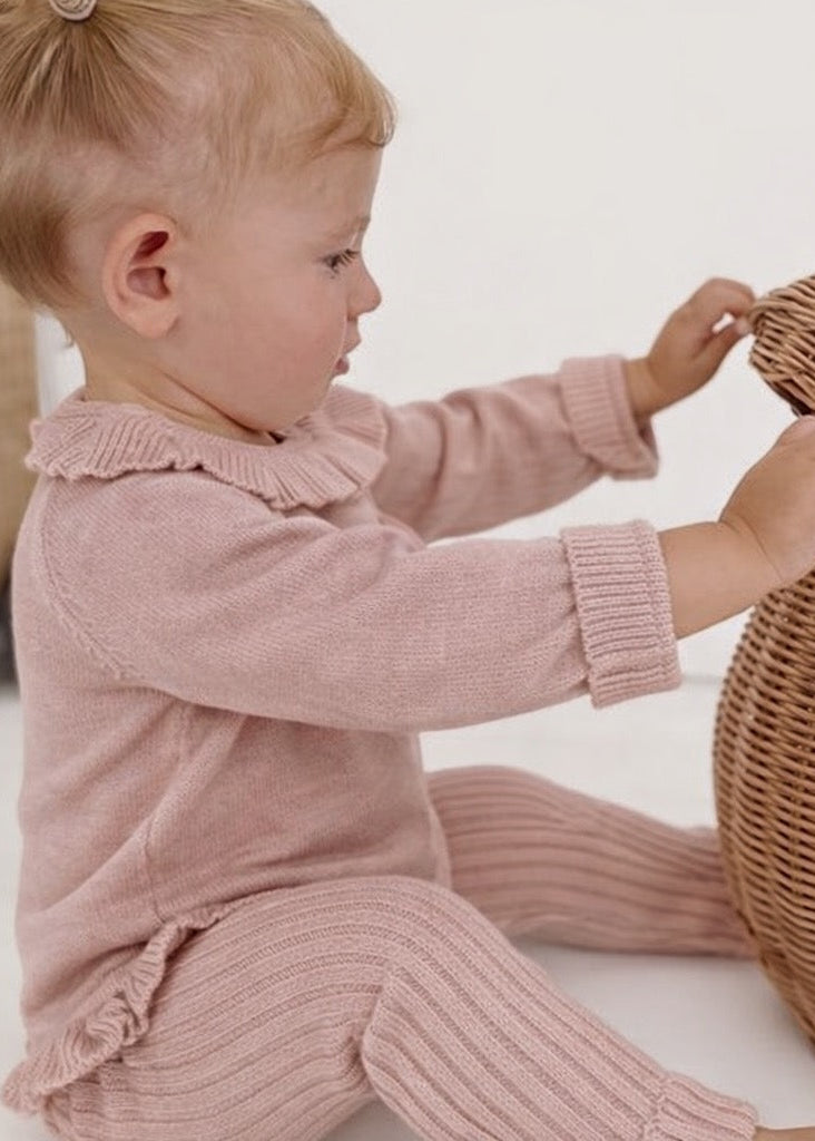 LouLou Pants & Cardigan Pink
