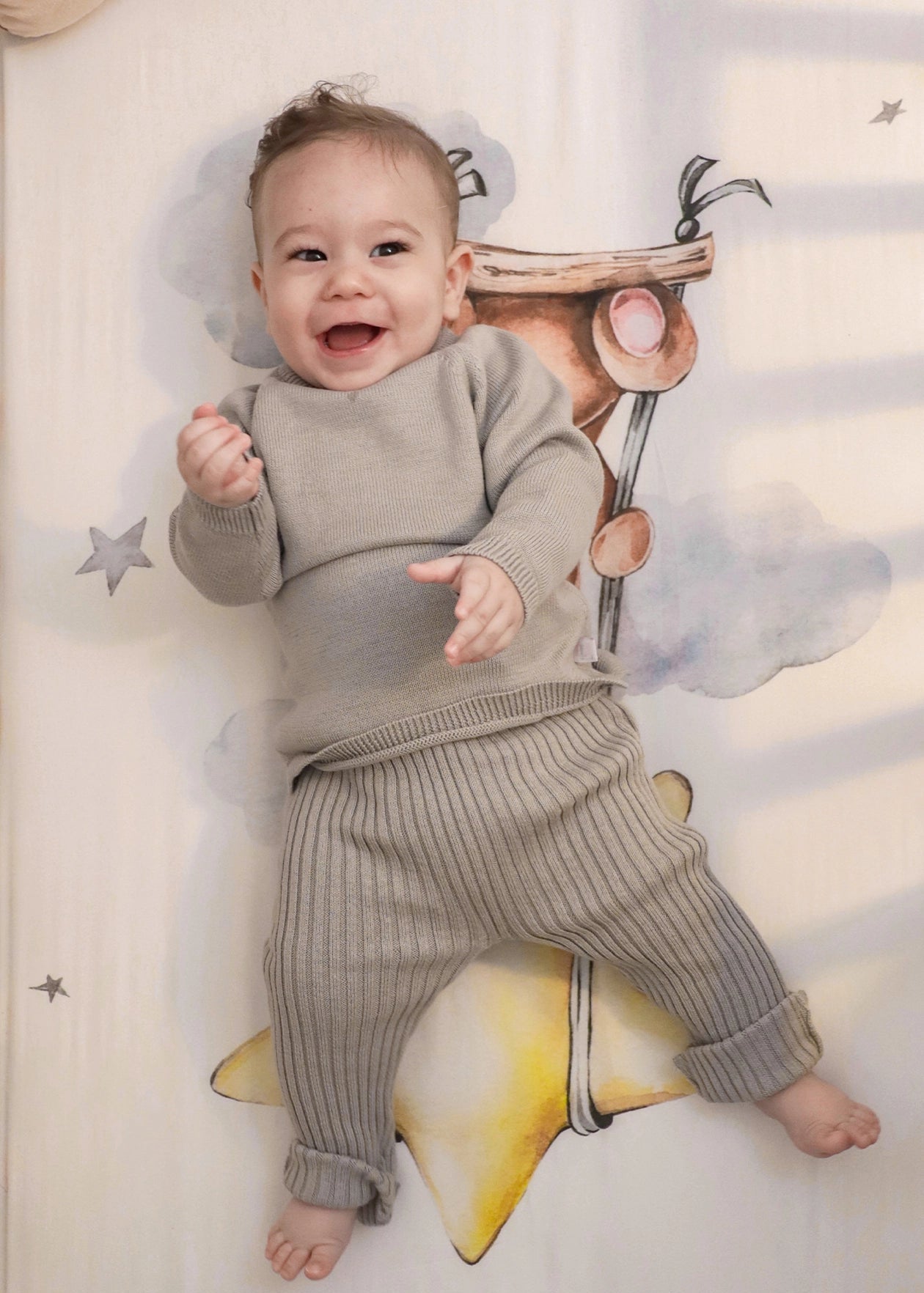 LouLou Byxa & Kofta Grå