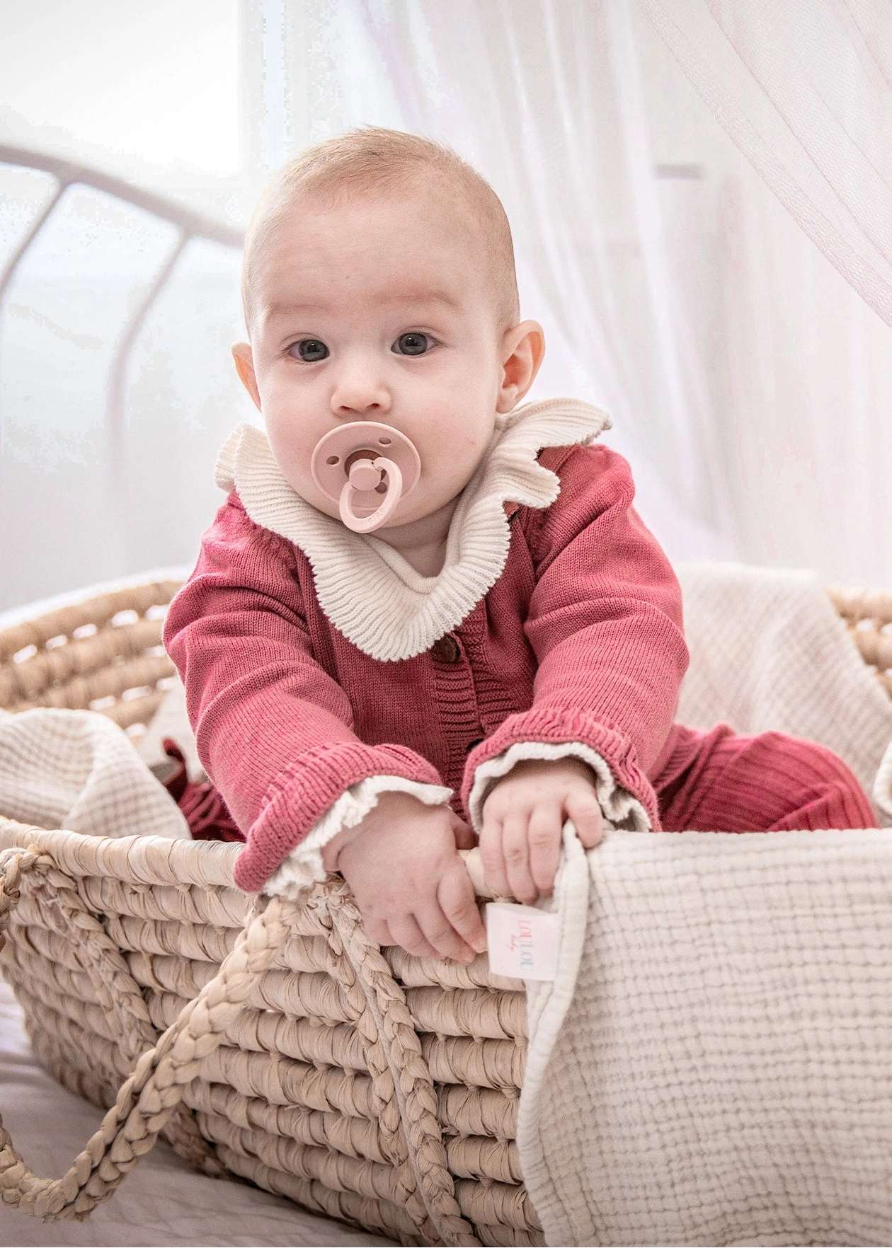 LouLou Byxa & Kofta Gammelrosa