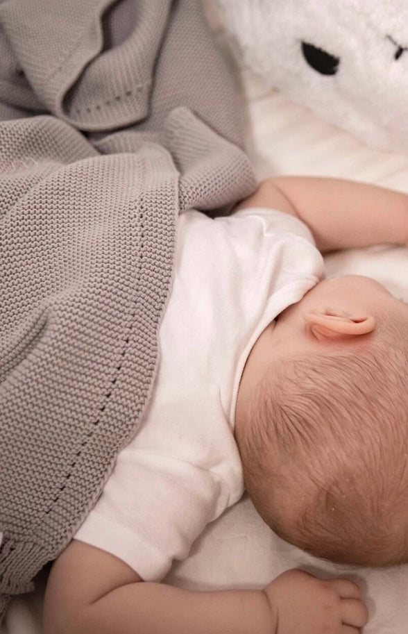 MiniLuna filt & mössa Grå